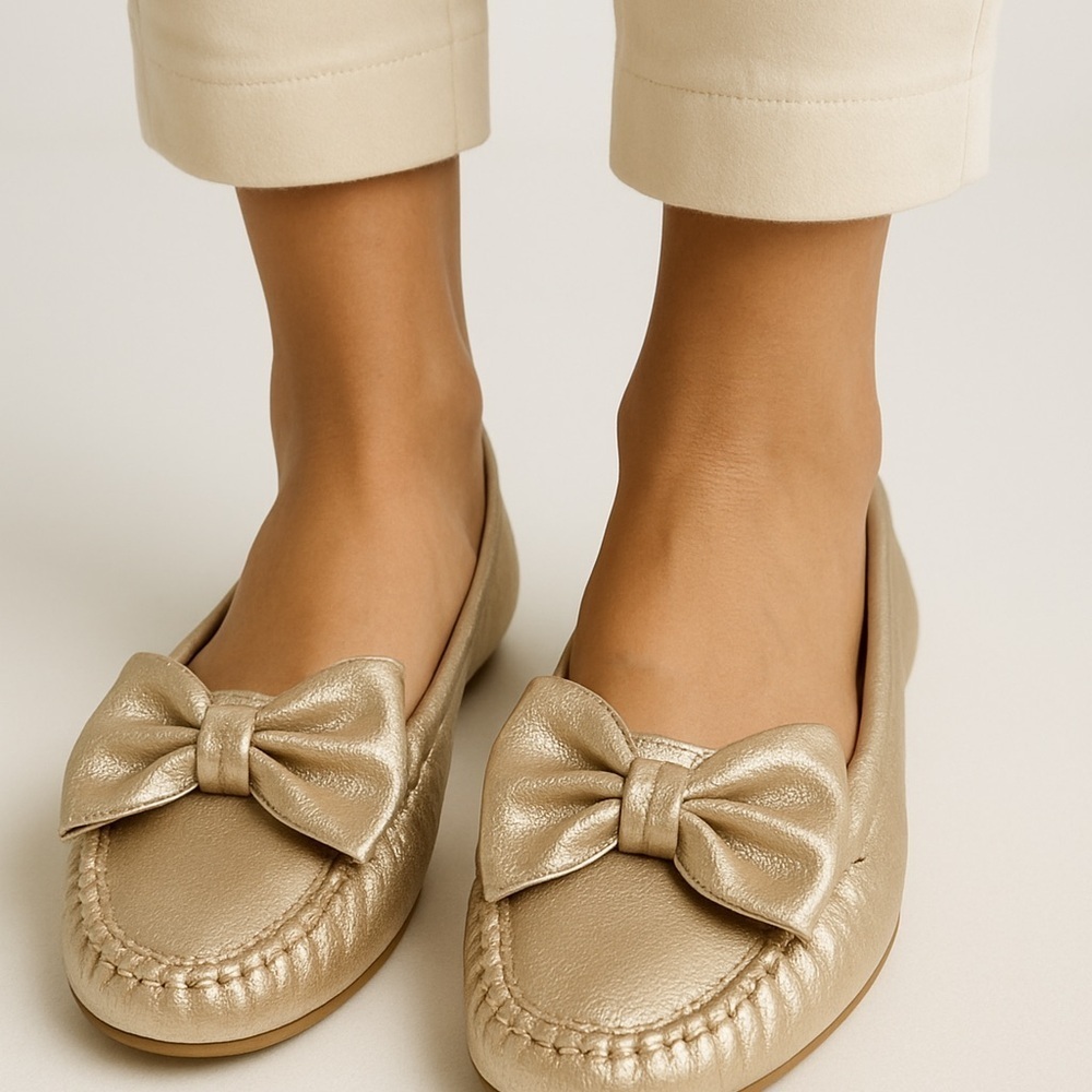 Gold Bow Flats